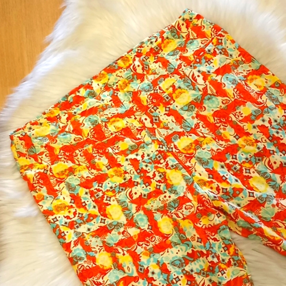 LulaRoe Floral Printed Leggings- T&C-#1558+